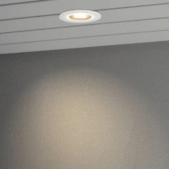 Udendørs Loftlamper ^ Konstsmide LED-indbygningslampe 7875 til udendørs loft, hvid
