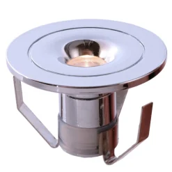 Loftlamper|Indbygningsspots ^ Deko-Light LED indbygningsloftlampe Punto Lumi, sølv, 1 W, 3.000 K