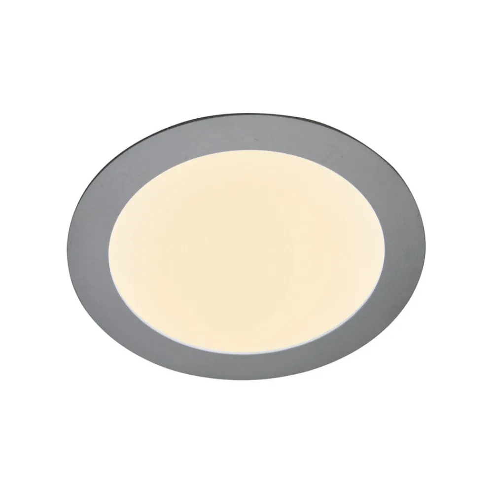 Heitronic Indbygningsspots > 27636 LED-indbygningspanel, flad, rund, 12 W