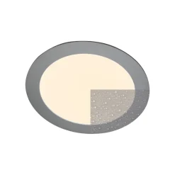 Heitronic Indbygningsspots > 27636 LED-indbygningspanel, flad, rund, 12 W