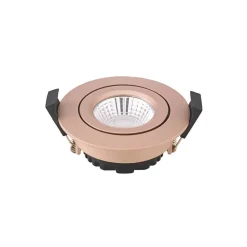 Indbygningsspots ^ Sigor LED indbygningsspot Diled, Ø 8,5 cm, 6 W, 3.000 K, rosé