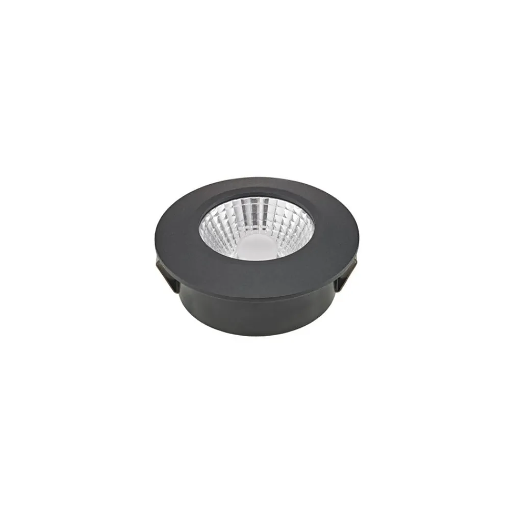 Loftlamper|Indbygningsspots ^ Sigor LED-indbygningsspot Diled, Ø 6,7 cm, Dim-To-Warm, sort