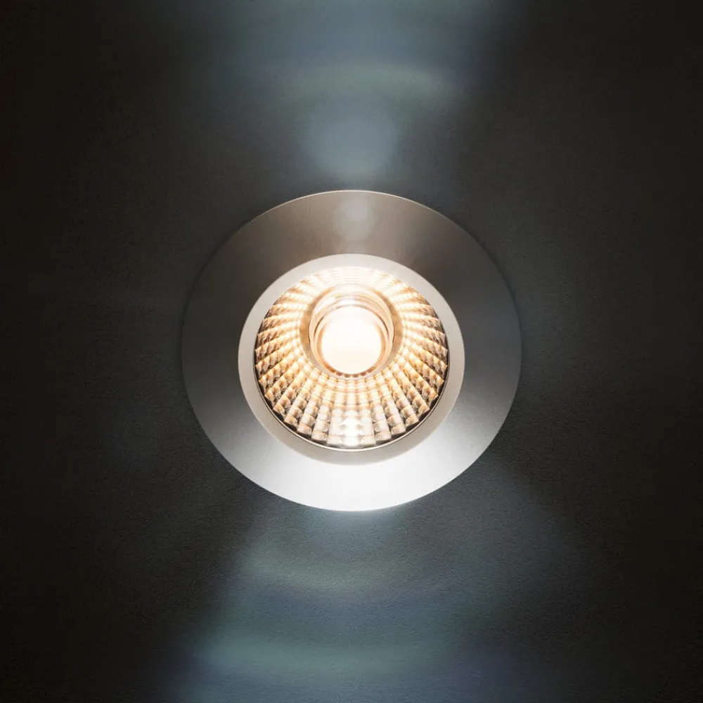 Indbygningsspots ^ Sigor LED-indbygningsspot Diled, Ø 6,7 cm, Dim-To-Warm, stål