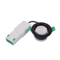 Hera Loftlamper > LED-indbygningsspot Eco R 68 stål Ø 9 cm metal IP65 CCT
