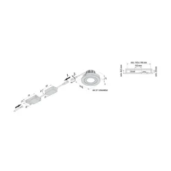 Hera Indbygningsspots > LED indbygningsspot Eco SR 68 krom mat 4.000 K Ø 8,5 cm aluminium