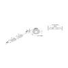 Indbygningsspots ^ Hera LED indbygningsspot Eco SR 68 krom mat 2.700 K Ø 8,5 cm aluminium