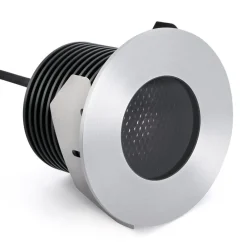 FARO BARCELONA Nedgravet Udebelysning|Udendørs Spot > LED-indbygningsspot Grund, nikkel, Ø 9 cm, aluminium/stål