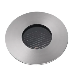 FARO BARCELONA Nedgravet Udebelysning|Udendørs Spot > LED-indbygningsspot Grund, nikkel, Ø 8 cm, aluminium/stål