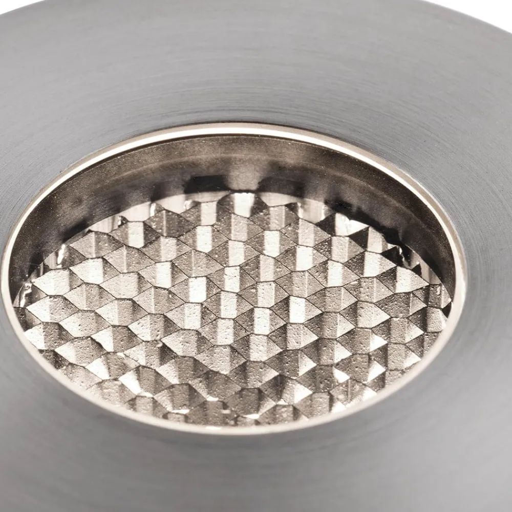 FARO BARCELONA Nedgravet Udebelysning|Udendørs Spot > LED-indbygningsspot Grund, nikkel, Ø 8 cm, aluminium/stål