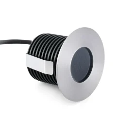 FARO BARCELONA Nedgravet Udebelysning|Udendørs Spot > LED-indbygningsspot Grund, nikkel, Ø 8 cm, aluminium/stål