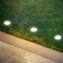 Briloner Nedgravet Udebelysning|Udendørs Spot > LED-indbygningsspot 3912032 IP67 12V 3x-startersæt Ø3cm stål