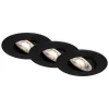 Briloner Loftlamper|Spotlights > LED-indbygningsspot 7602 3sæt IP65 3.000 K sort