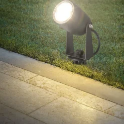 Briloner Udendørs Spot > LED jordspydspot 3927035 12 V startsæt med 3, sort Ø 4 cm