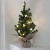 STAR TRADING Dekorationsbelysning|Julepynt > LED-juletræ Tre med jute-taske