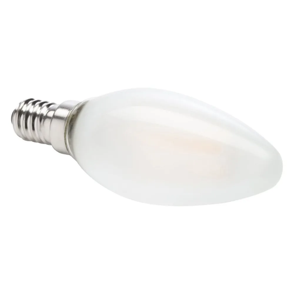 Filament Pære|Led Pærer ^ Müller-Licht LED-kerte E14 4 W 2.700 K, 3 stk, 470 lm, mat