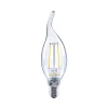 Filament Pære|Led Pærer ^ Sylvania LED-kertepære E14 ToLEDo 2,5W 827 klar, vindstødpære
