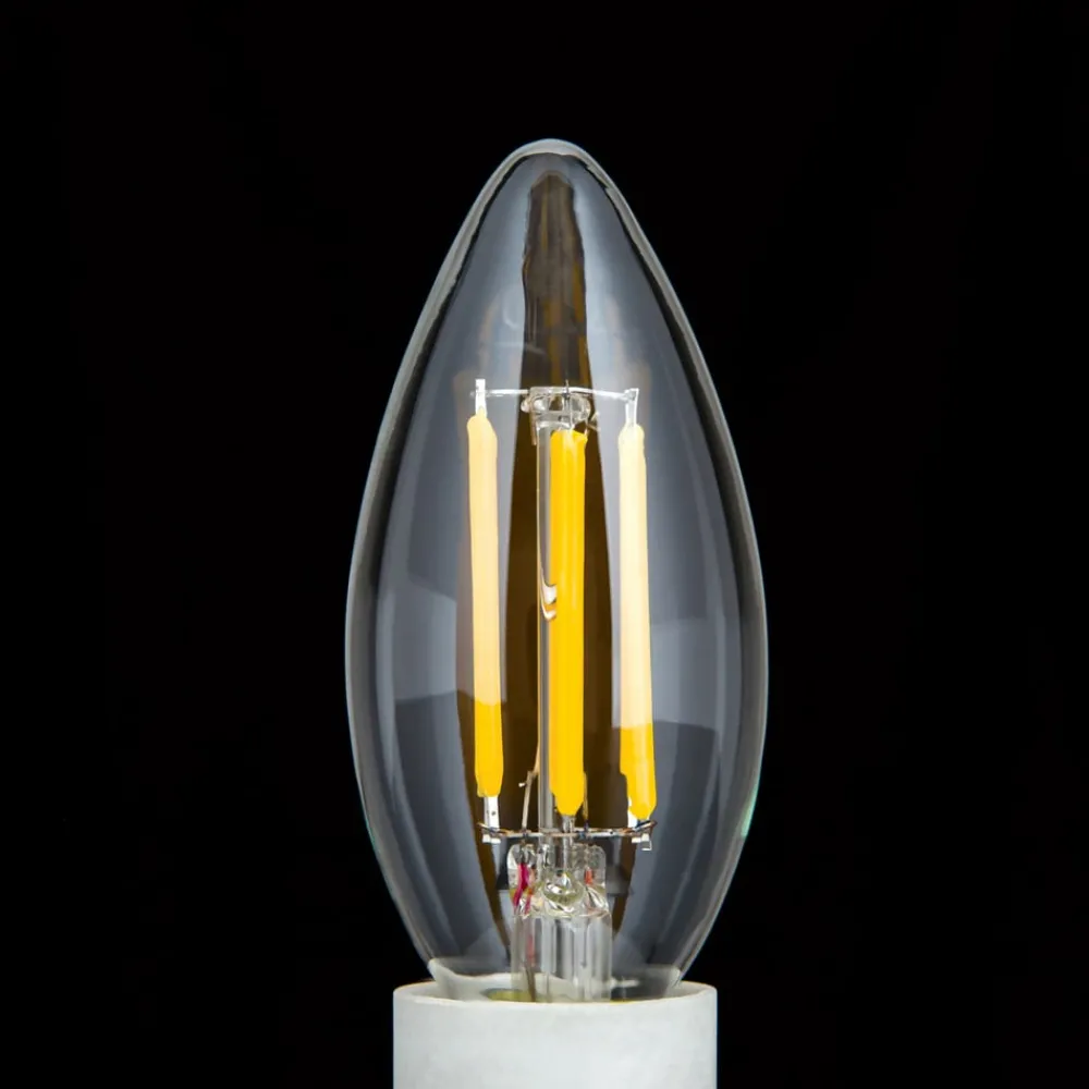 ORION Dæmpbar Led-Pære|Filament Pære > LED-kertepære E14 4,5 W C35 Filament 827 dæmpes