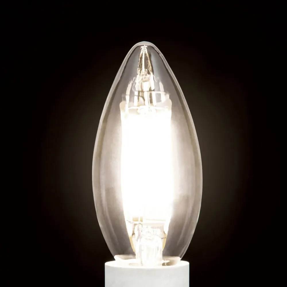 ORION Dæmpbar Led-Pære|Filament Pære > LED-kertepære E14 4,5 W C35 Filament 827 dæmpes