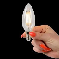 Lucide Dæmpbar Led-Pære|Filament Pære > LED-kertepære E14 4W 2700K dæmpbar sæt med 4 stk