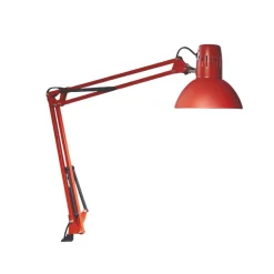 Maul Arbejdsrum/Kontor|Bordlamper > LED-klemmelampe study, rød, stål, højde 44 cm, E27