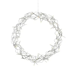 STAR TRADING Julepynt|Vinduesdekoration > LED-krans Curly, varmhvid, Ø 50 cm