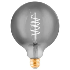 Filament Pære|Led Pærer ^ EGLO LED-kugle E27 G125 4W glødetråd sort-transparent
