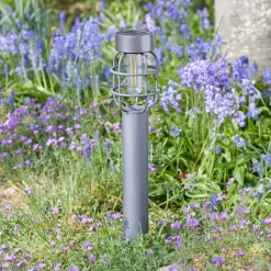 Solcellelamper|Udendørs Spot ^ SMART GARDEN LED-lampe med jordspyd Anglia, 2 stk., antracit, IP44