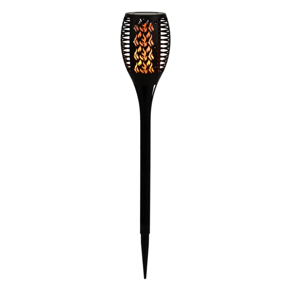 Globo Solcellelamper > LED-lampe med jordspyd 33077 Lommelygte, sort, plast
