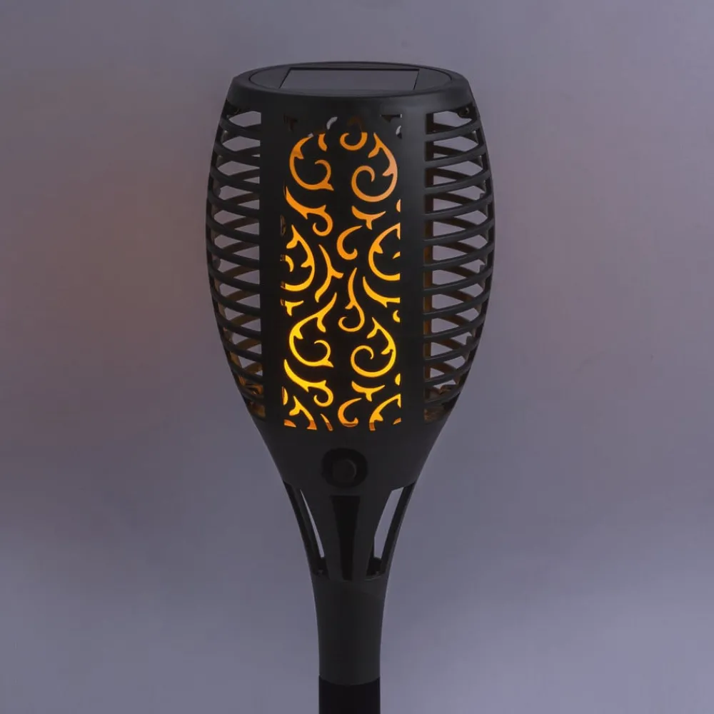 Globo Solcellelamper > LED-lampe med jordspyd 33077 Lommelygte, sort, plast