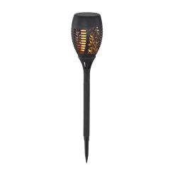 Solcellelamper ^ Globo LED-lampe med jordspyd 33535-2, lygte, sort, sæt med 2 stk