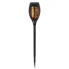 Solcellelamper ^ Globo LED-lampe med jordspyd 33536-3, lygte, sort, sæt med 3 stk