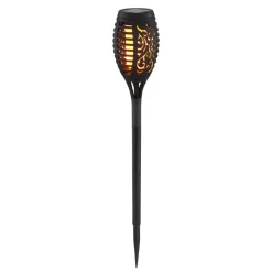 Solcellelamper ^ Globo LED-lampe med jordspyd 33536-3, lygte, sort, sæt med 3 stk