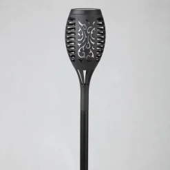 Solcellelamper ^ Globo LED-lampe med jordspyd 33536-3, lygte, sort, sæt med 3 stk