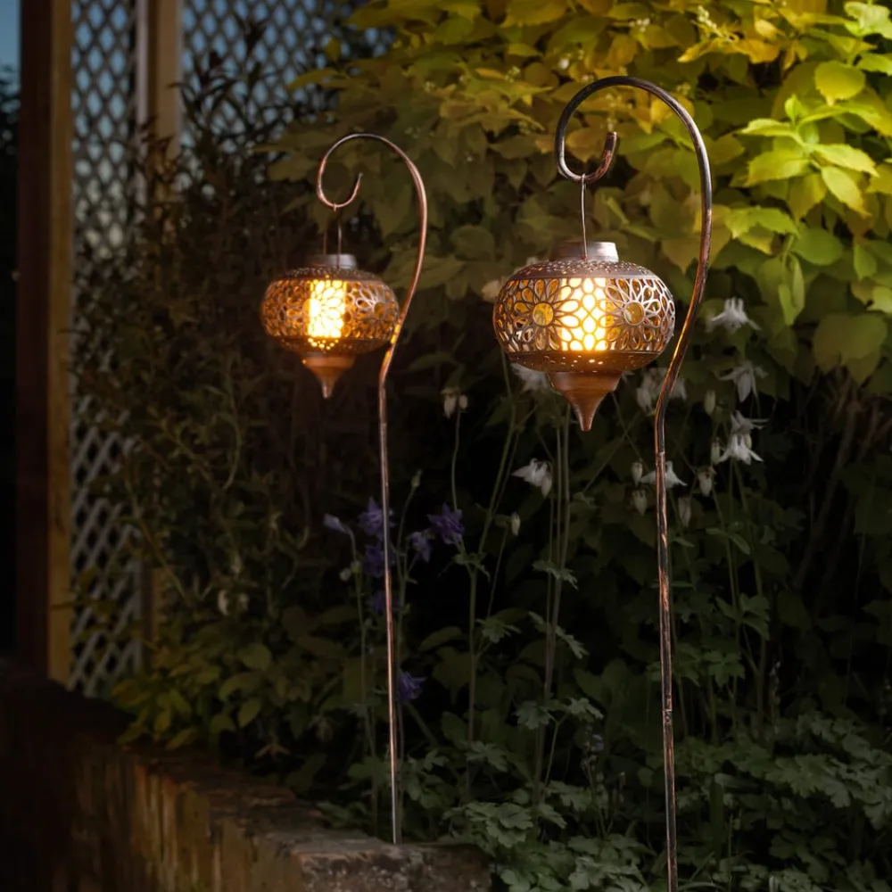 SMART GARDEN Dekorationsbelysning|Solcellelamper > LED-lampe med jordspyd Osman, 2 stk. sæt, IP44