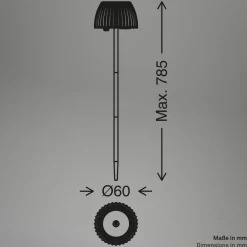 Briloner Udendørs Spot > LED-lampe med jordspyd RIFFLE NANO, antracit Ø 6 cm, 2-pak