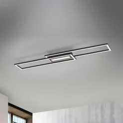 JUST LIGHT. GmbH Loftlamper|Loftlamper > LED-loftlampe Asmin, CCT, sort, 95x17,5cm
