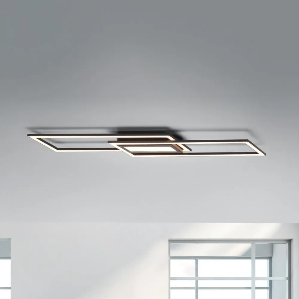 JUST LIGHT. GmbH Loftlamper|Loftlamper > LED-loftlampe Asmin, CCT, sort, 100x17,9cm