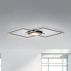 Loftlamper|Loftlamper ^ JUST LIGHT. GmbH LED-loftlampe Asmin, CCT, sort, 106x37cm