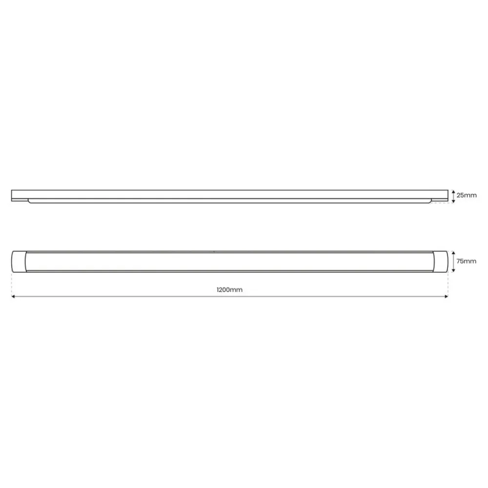 Milagro Lighting Arbejdsrum/Kontor|Loftlamper > LED-loftlampe Batten, længde 120 cm, aluminium, hvid, 4.000 K