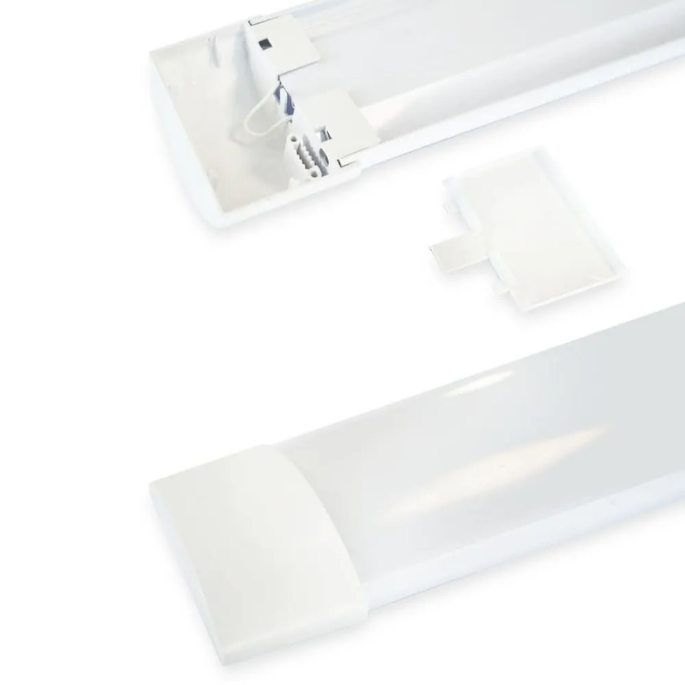 Milagro Lighting Arbejdsrum/Kontor|Loftlamper > LED-loftlampe Batten, længde 120 cm, aluminium, hvid, 4.000 K