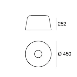 Linea Light Loftlamper > LED-loftlampe Delfi_S, sort, Ø 45 cm, metal