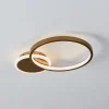 EGLO Loftlamper|Loftlamper > LED-loftlampe Gafares, guld, aluminium, 41 cm fjernbetjening CCT