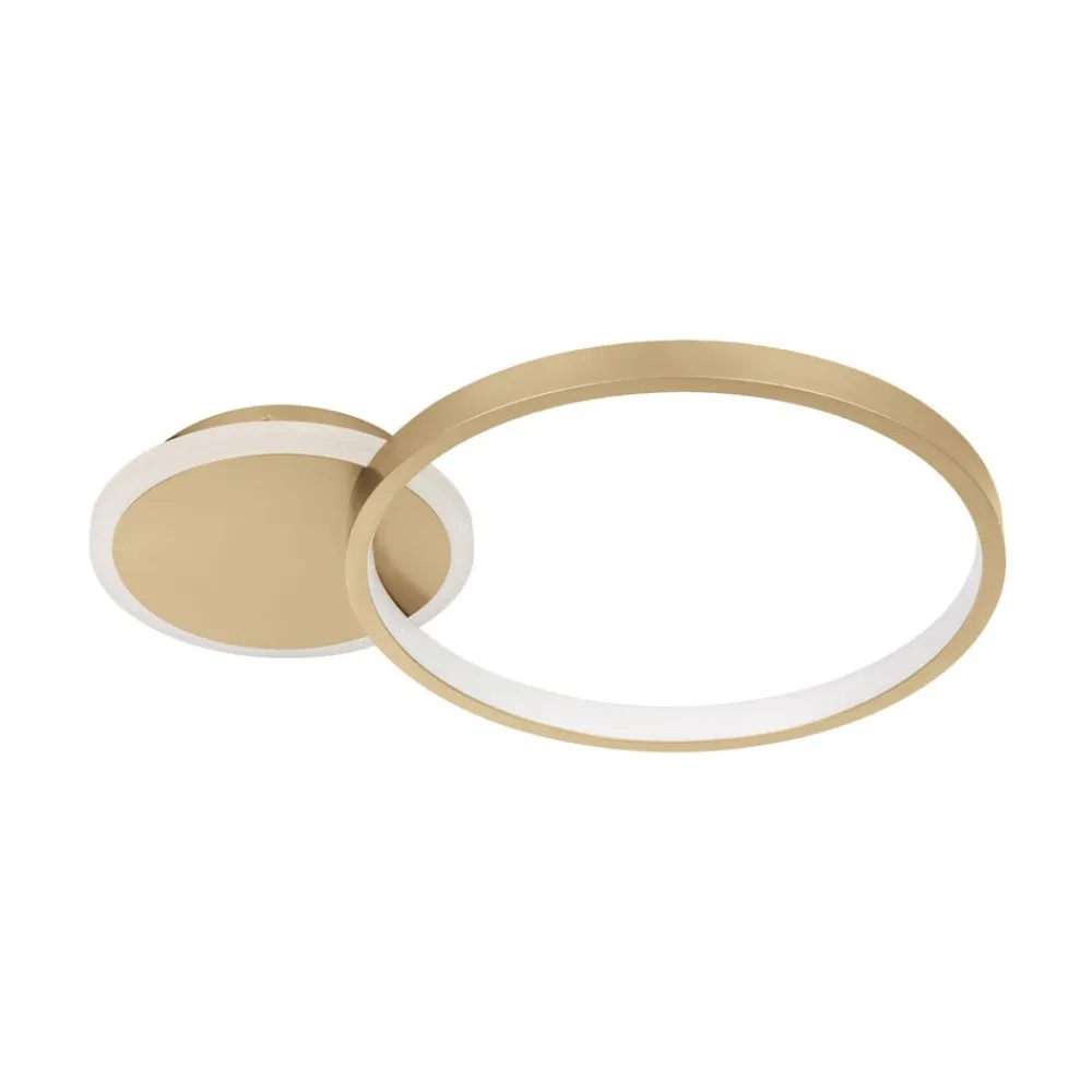EGLO Loftlamper|Loftlamper > LED-loftlampe Gafares, guld, aluminium, 41 cm fjernbetjening CCT