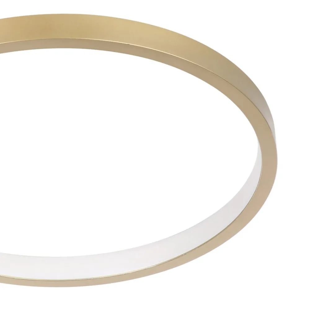 EGLO Loftlamper|Loftlamper > LED-loftlampe Gafares, guld, aluminium, 41 cm fjernbetjening CCT