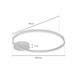 Fabas Luce Loftlamper > LED-loftlampe Giotto 1 lyskilde, hvid