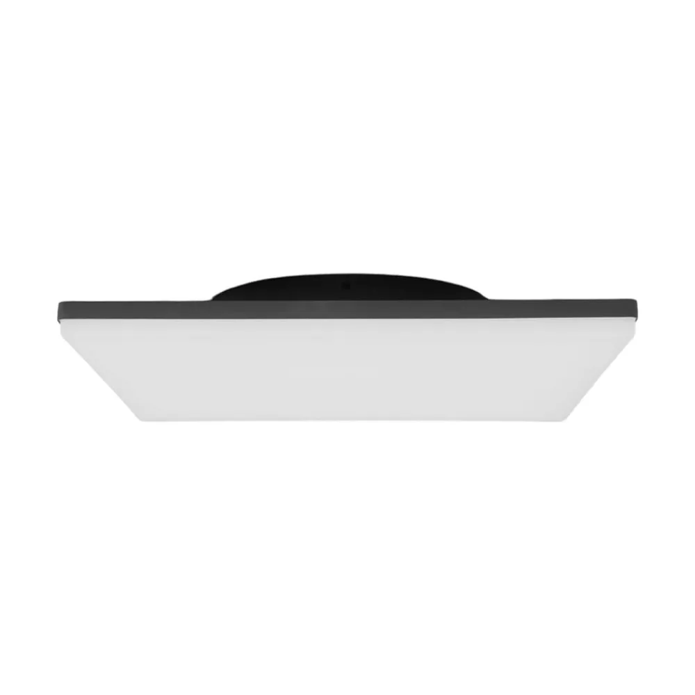Lucande Terrassebelysning|Udendørs Loftlamper > LED-loftlampe Henni, IP65, sensor, 30x30 cm, antracit