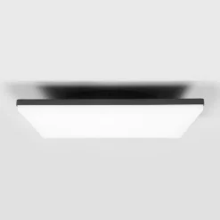 Lucande Terrassebelysning|Udendørs Loftlamper > LED-loftlampe Henni, IP65, sensor, 30x30 cm, antracit