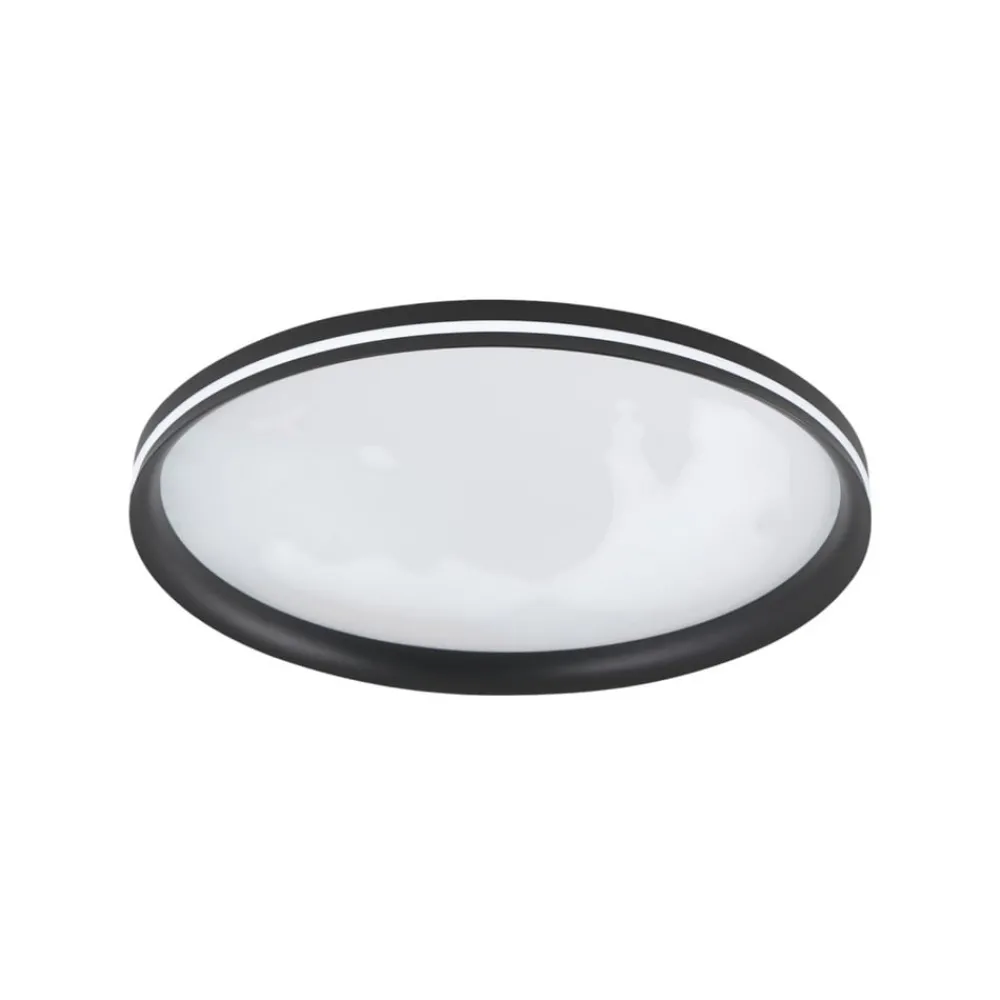 Fabas Luce Loftlamper > LED-loftlampe Isy, sort, Ø 55 cm, metal, CCT, dæmpbar