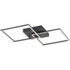 JUST LIGHT. GmbH Loftlamper > LED-loftlampe Iven, dæmpbar, sort, 53x53cm