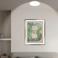 Arbejdsrum/Kontor ^ Briloner LED-loftlampe Kaida, hvid, Ø 30 cm, energiklasse A, 4.000 K